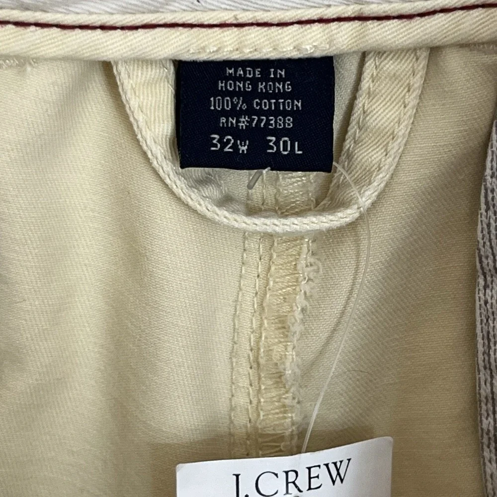 J.‎ Crew Broken In Yellow Chino Pants with Straight Leg Cut W32 L30 New NWT